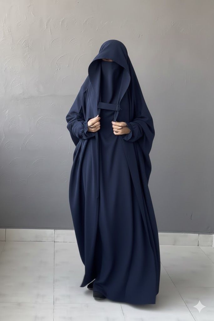 SAUDI JILBAB - NAVY BLUE