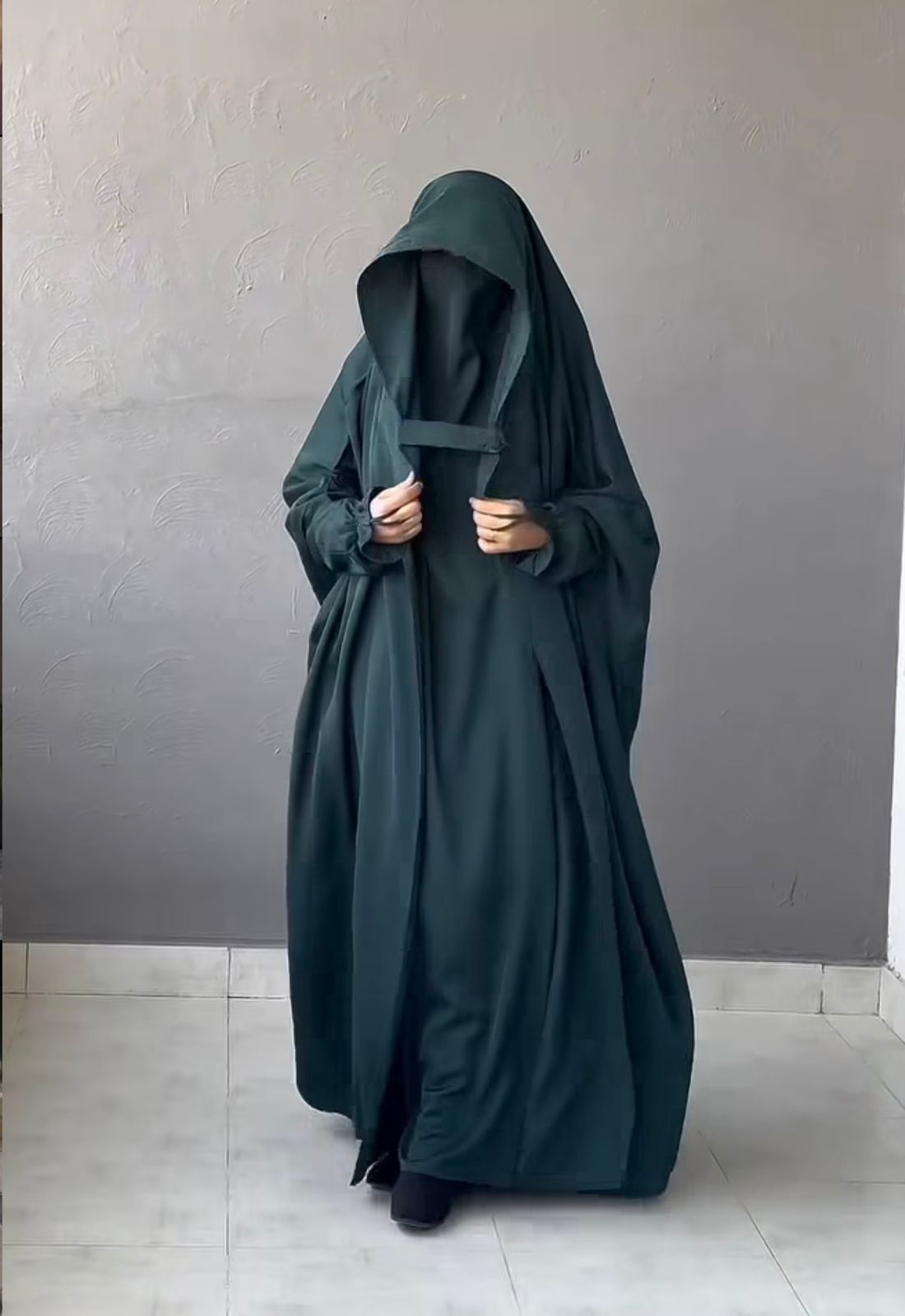 SAUDI JILBAB - Emerald Green
