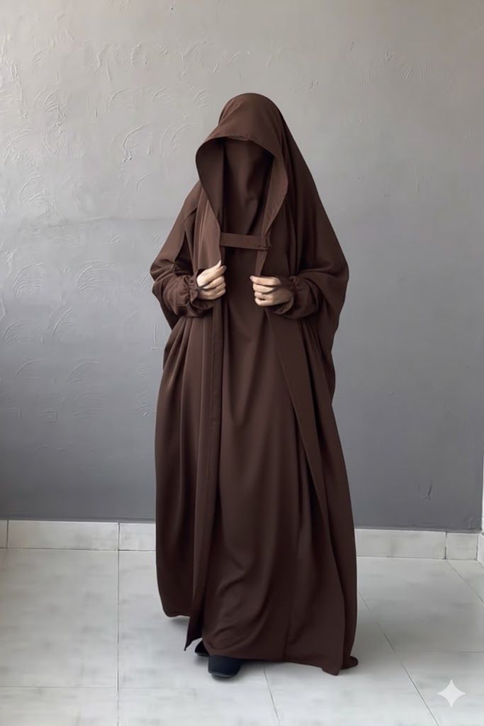 SAUDI JILBAB - Dark Brown