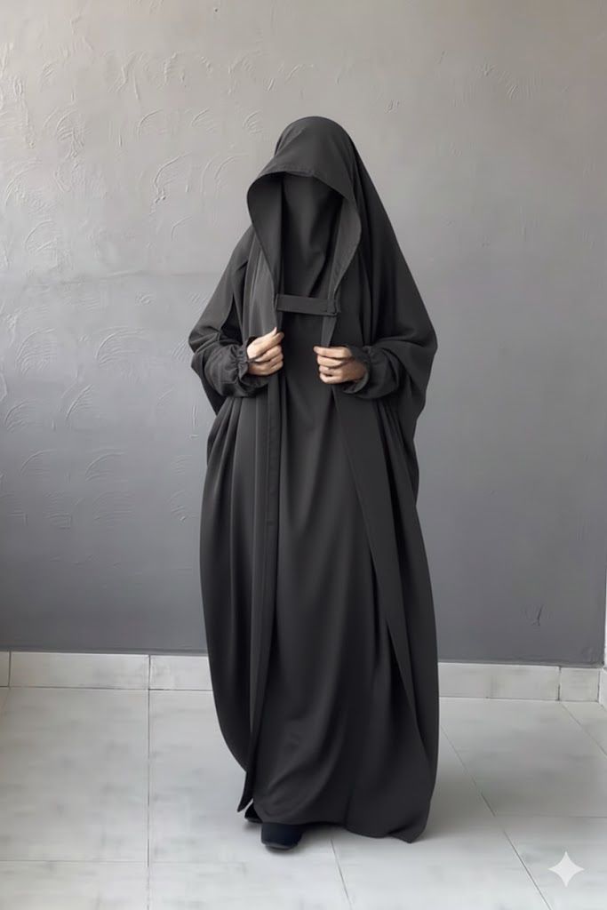 SAUDI JILBAB - Dark Grey