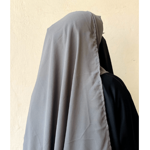 Chiffon Hijab - Grey - Amirah.pk
