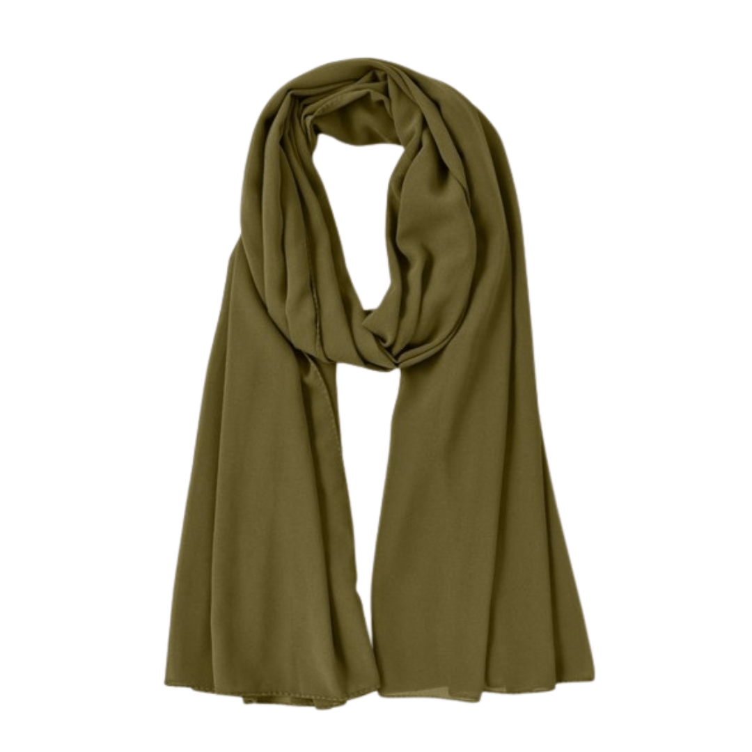 Chiffon Hijab - Mehendi - Amirah.pk