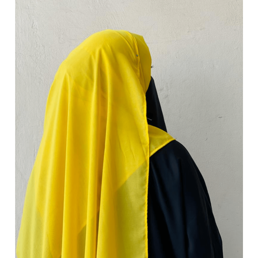 Chiffon Hijab - Mustard - Amirah.pk