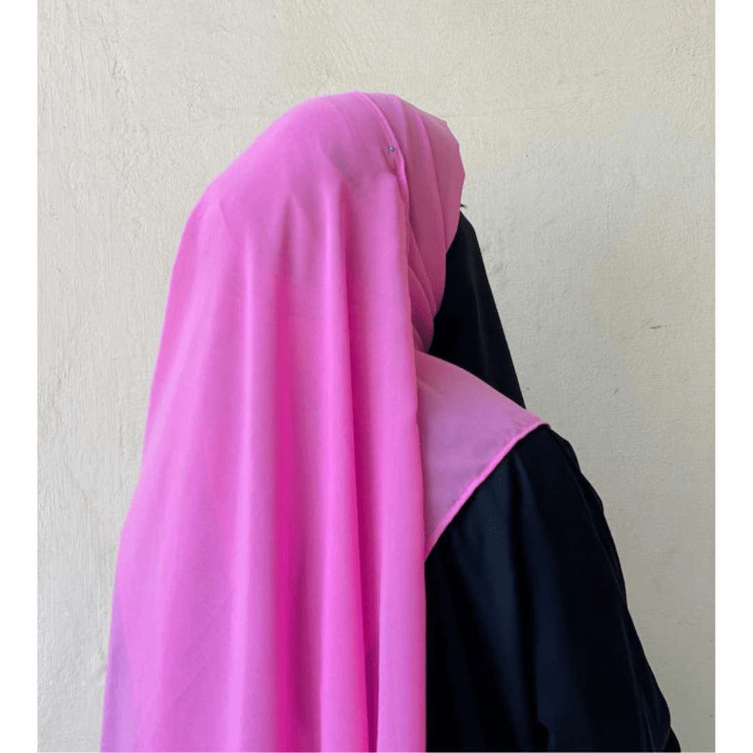 Chiffon Hijab - Pink - Amirah.pk