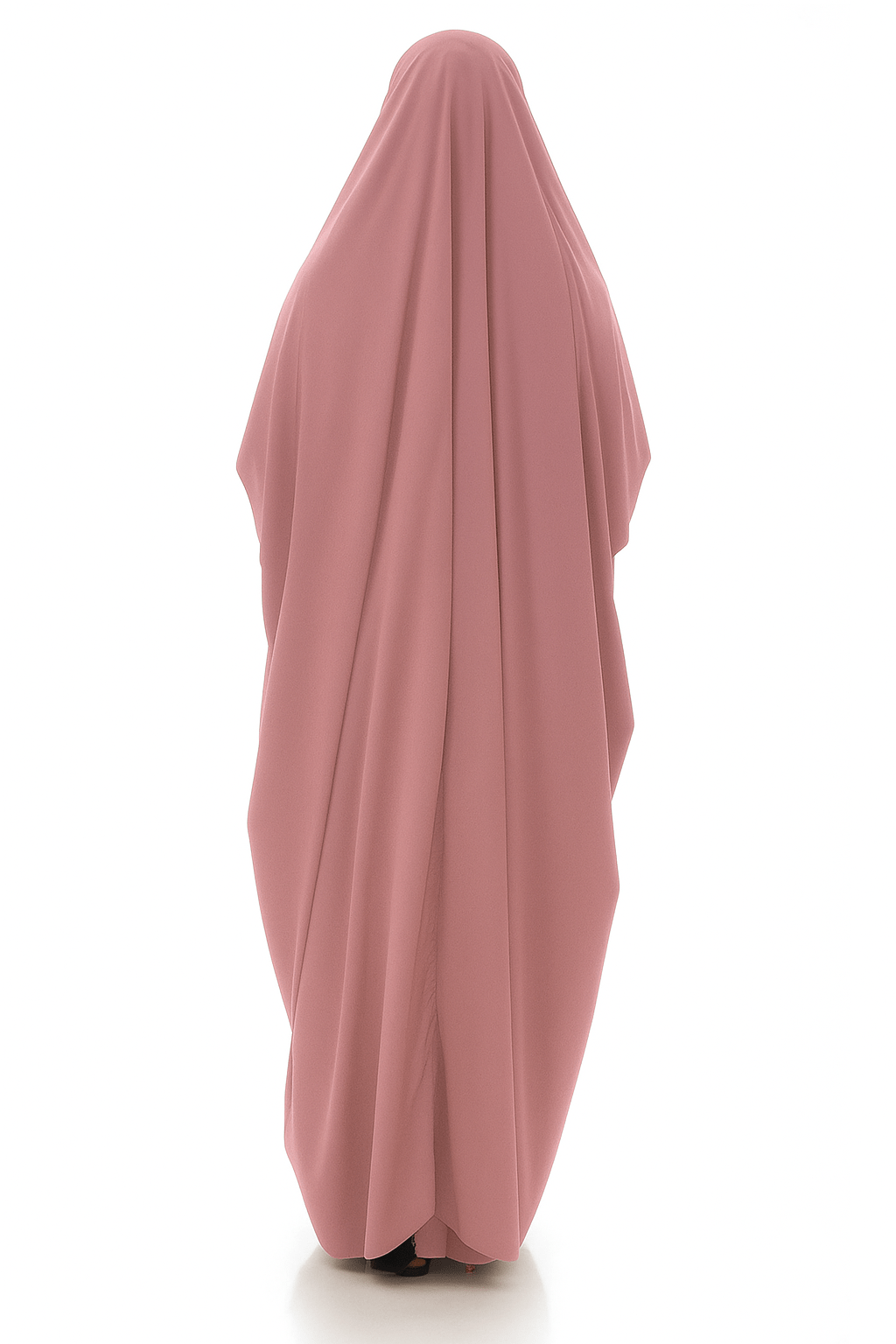 French Piping Jilbab - Pink - Amirah.pk
