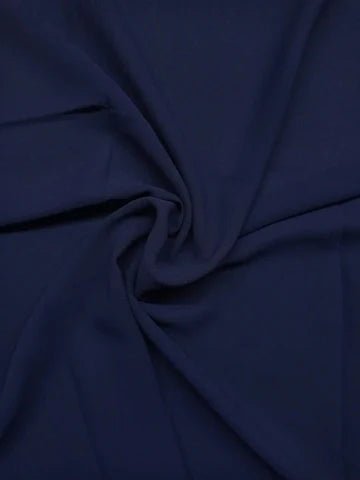 Georgette Hijab - Navy Blue - Amirah.pk