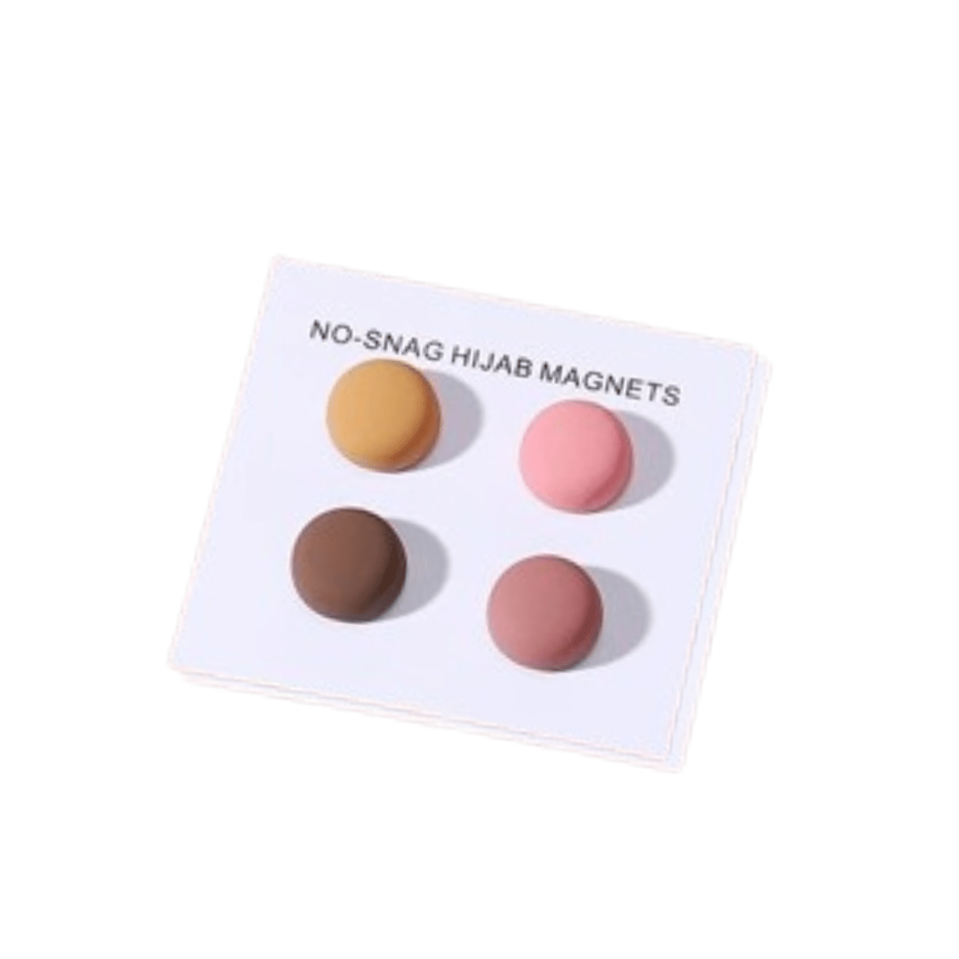 Matte Round Hijab Magnets - Any Random Color will be Sent - Amirah.pk