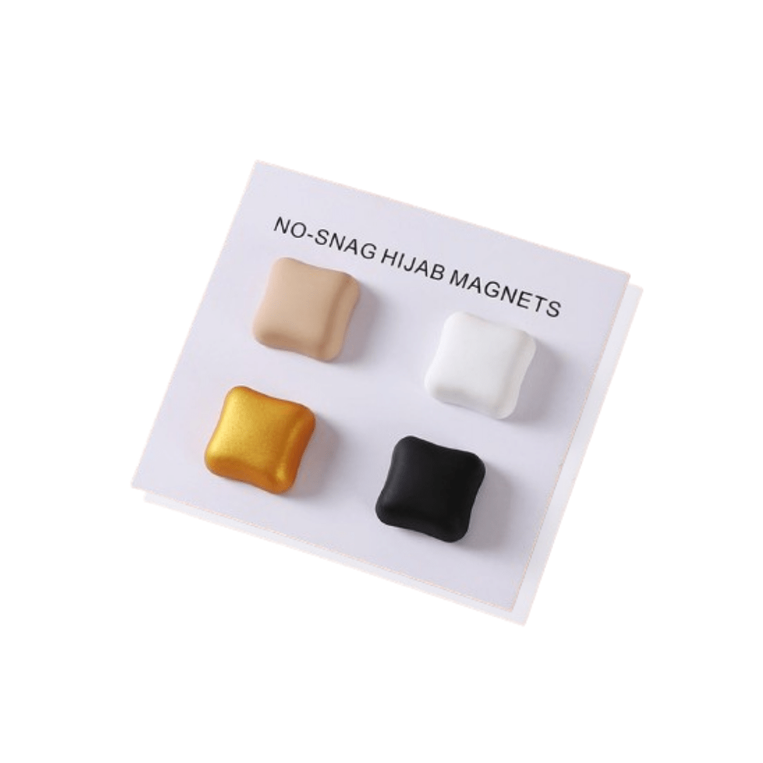 Matte Square Hijab Magnets - Any Random Color will be Sent - Amirah.pk
