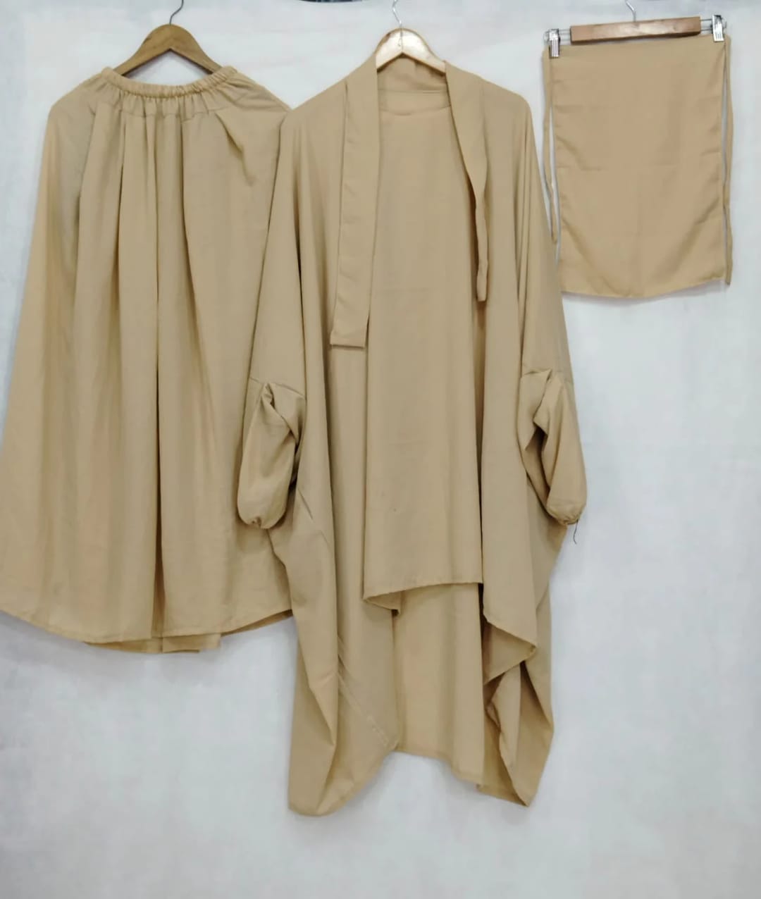 3 Piece Jilbab - Skin