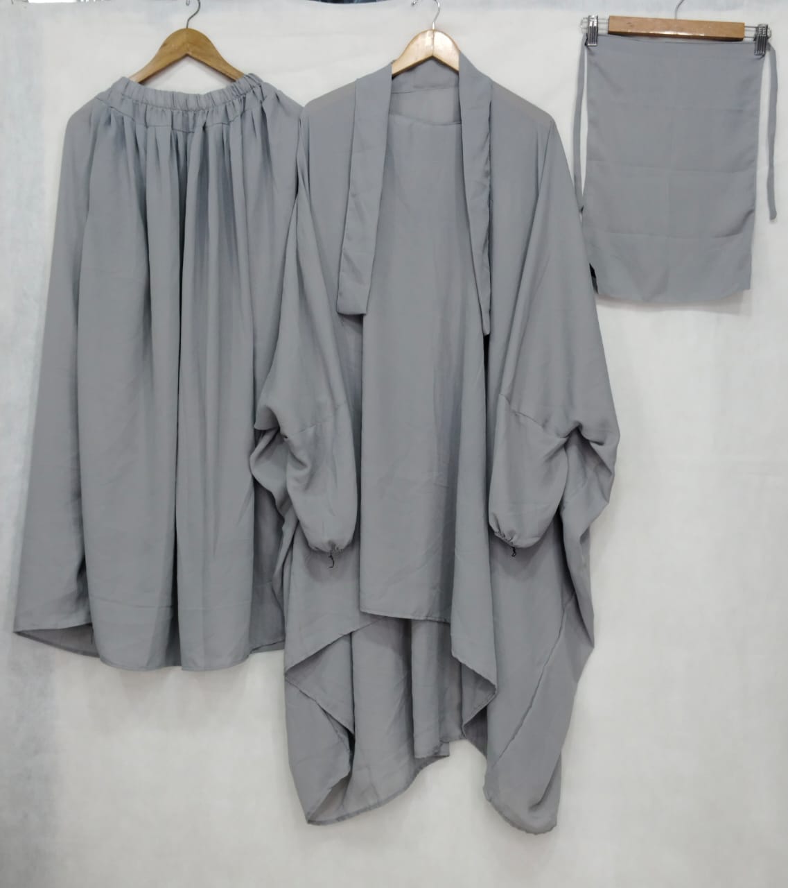 3 Piece Jilbab - GREY
