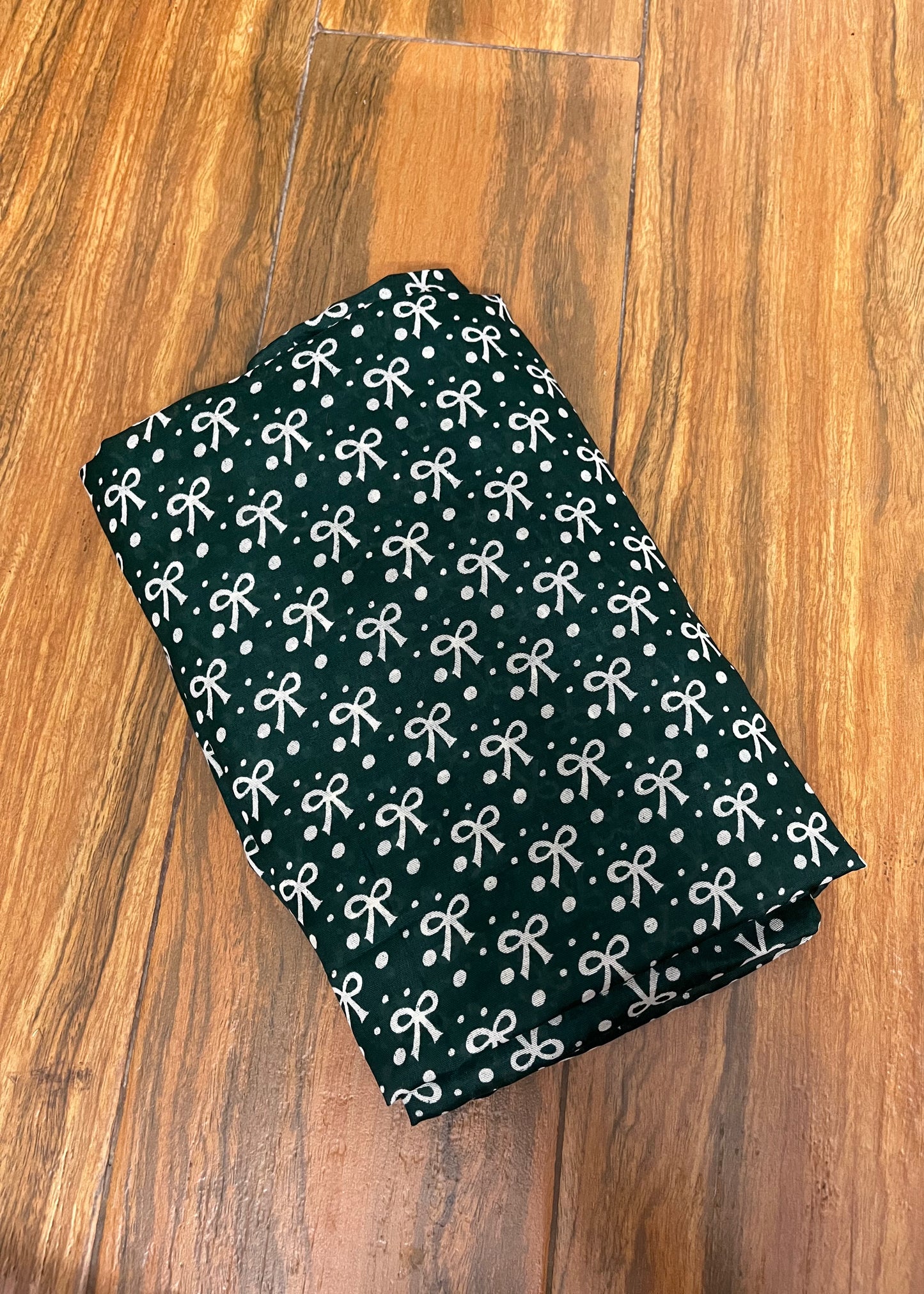 Kids Printed Namaz Chadar - Dark Green