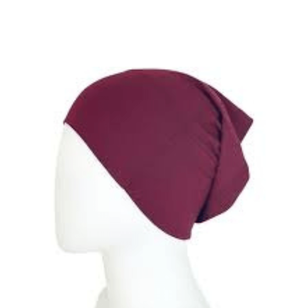 Tube Cap - Maroon - Amirah.pk