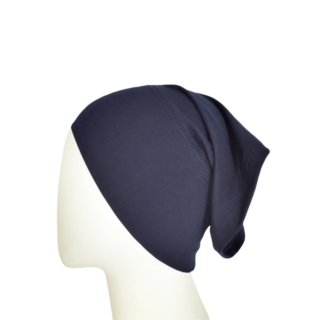 Tube Cap - Navy Blue - Amirah.pk