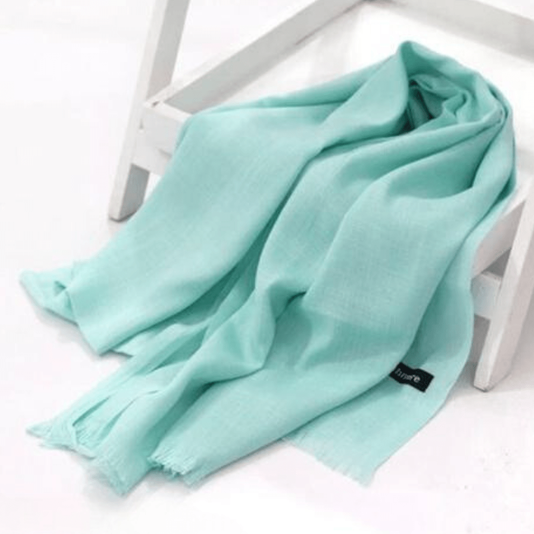 Turkish Lawn Hijab - Aqua Blue - Amirah.pk