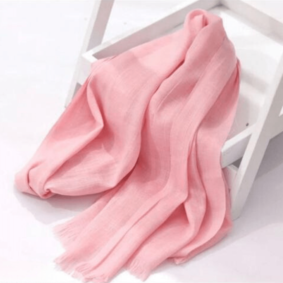 Turkish Lawn Hijab - Baby Pink - Amirah.pk