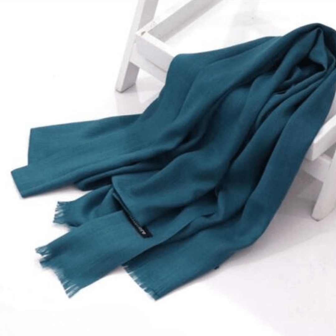 Turkish Lawn Hijab - Classic Teal - Amirah.pk