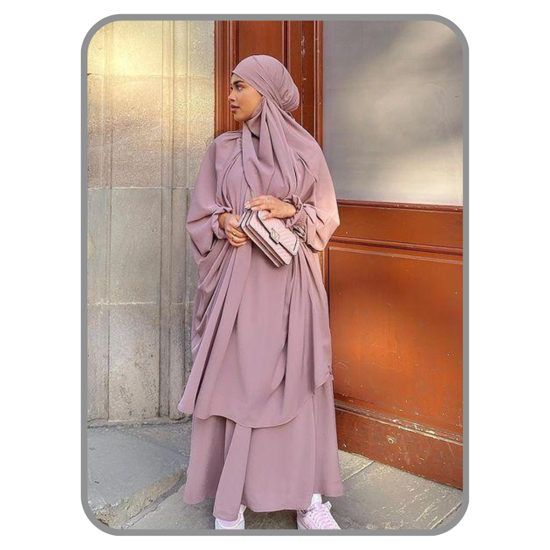 3 Piece jilbab