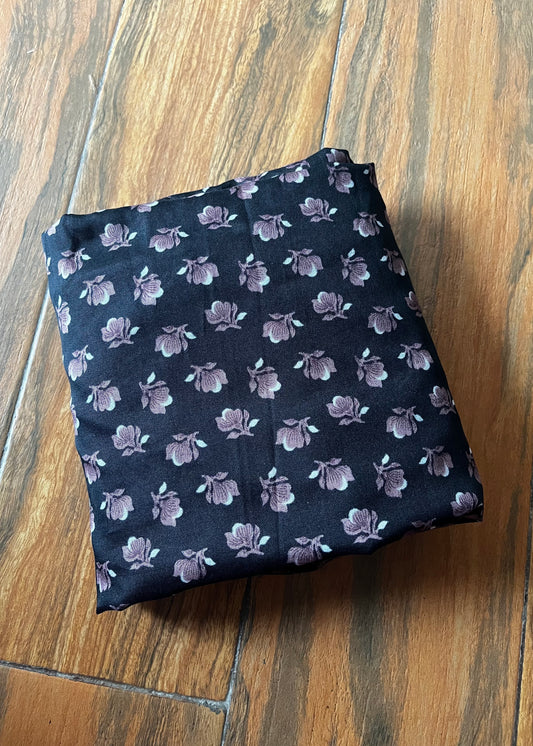 Kids Printed Namaz Chadar - Black & Pink