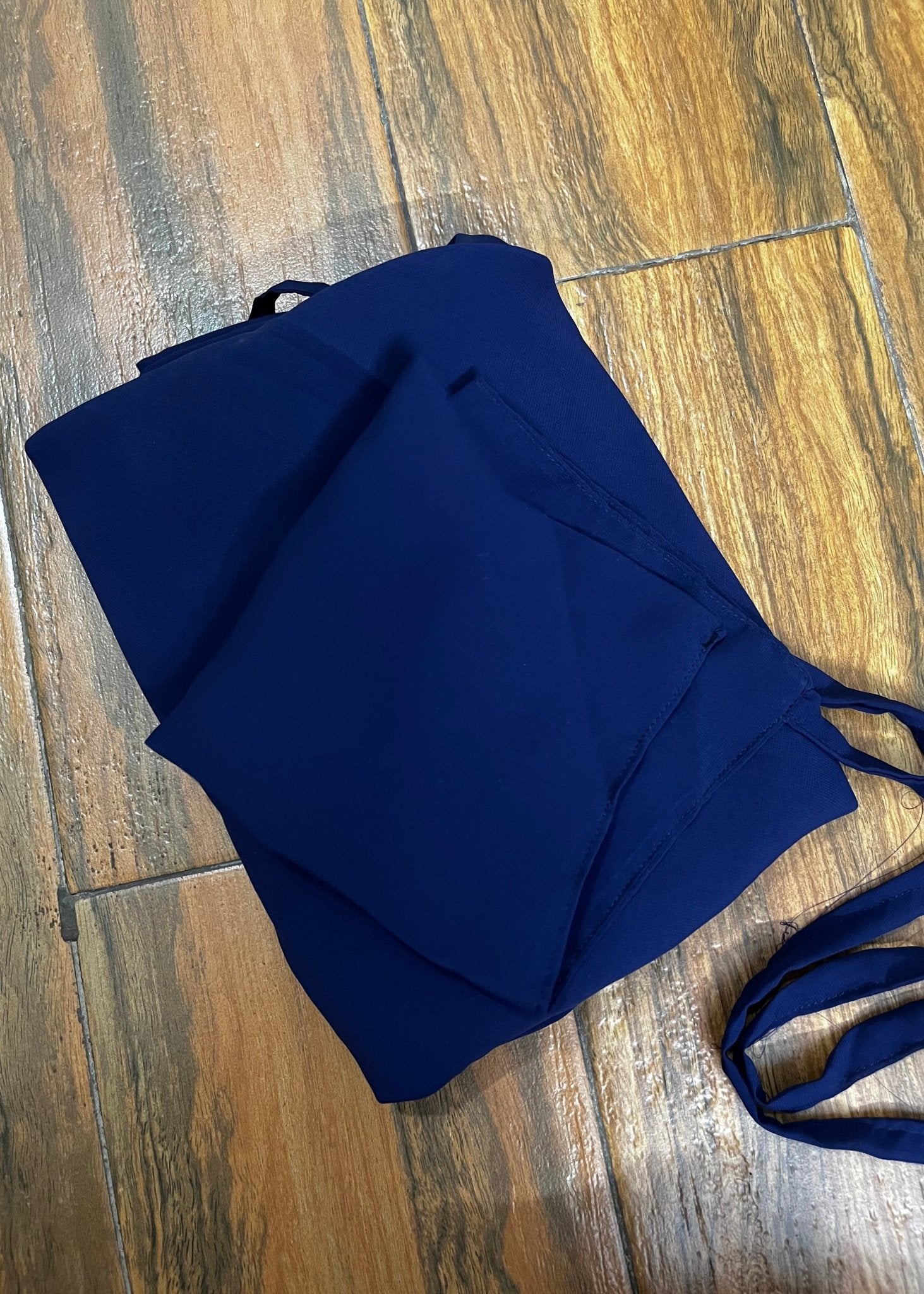 3 Layer Khimar - Navy Blue - Amirah.pk