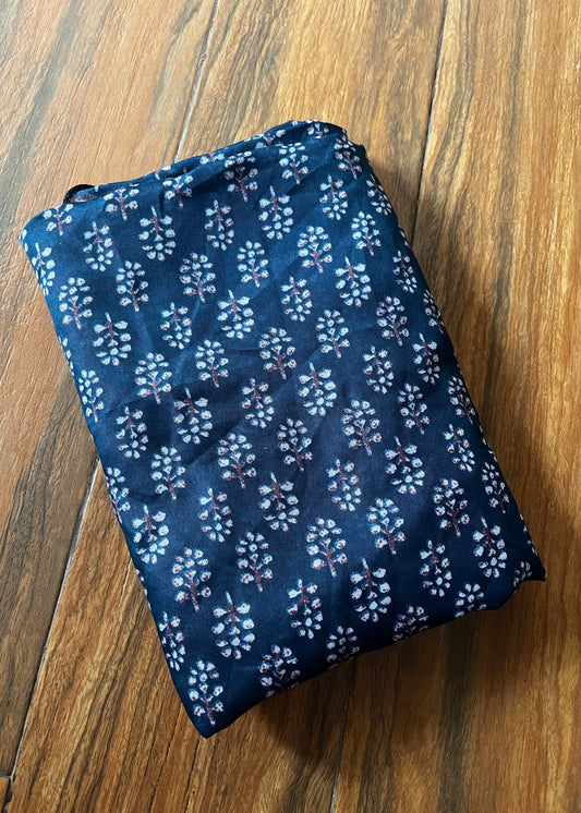Kids Printed Namaz Chadar - Navy Blue