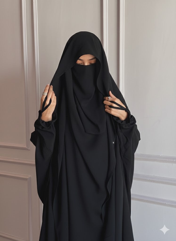 Saudi Jilbab - Black