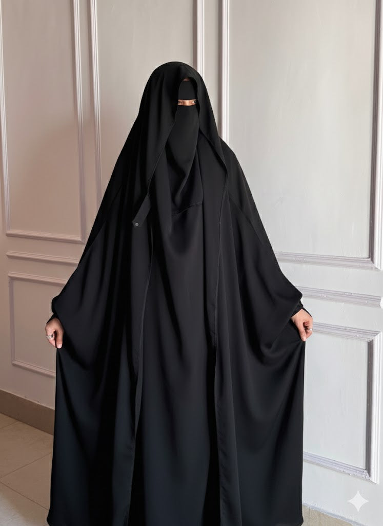 Saudi Jilbab - Black
