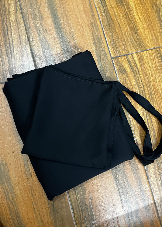 3 Layer Khimar - Black