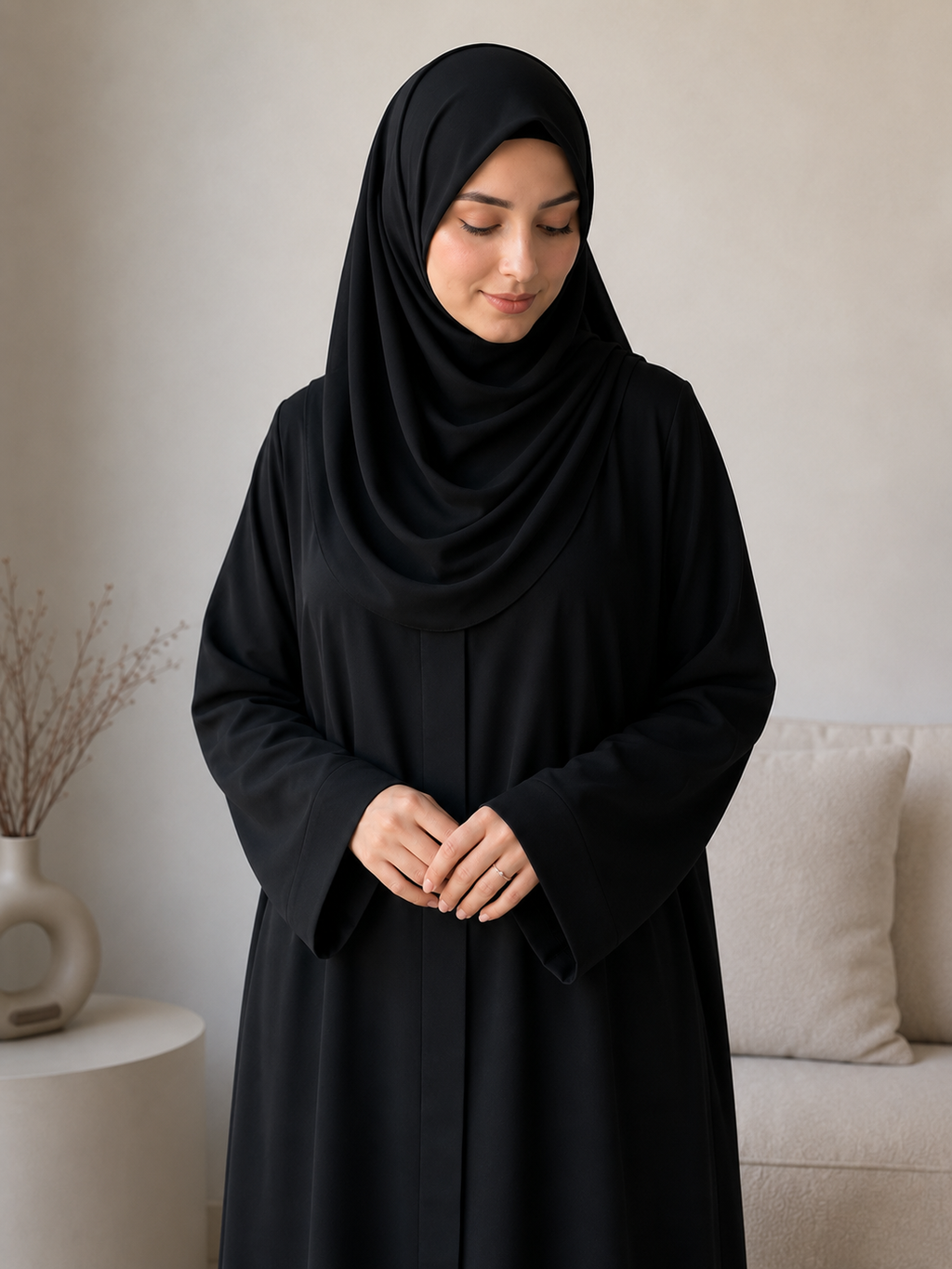 Plain Abaya - Black