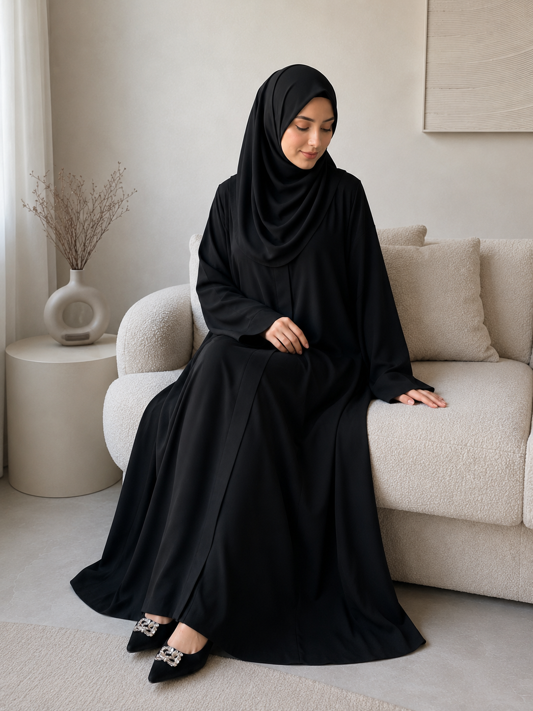 Plain Abaya - Black