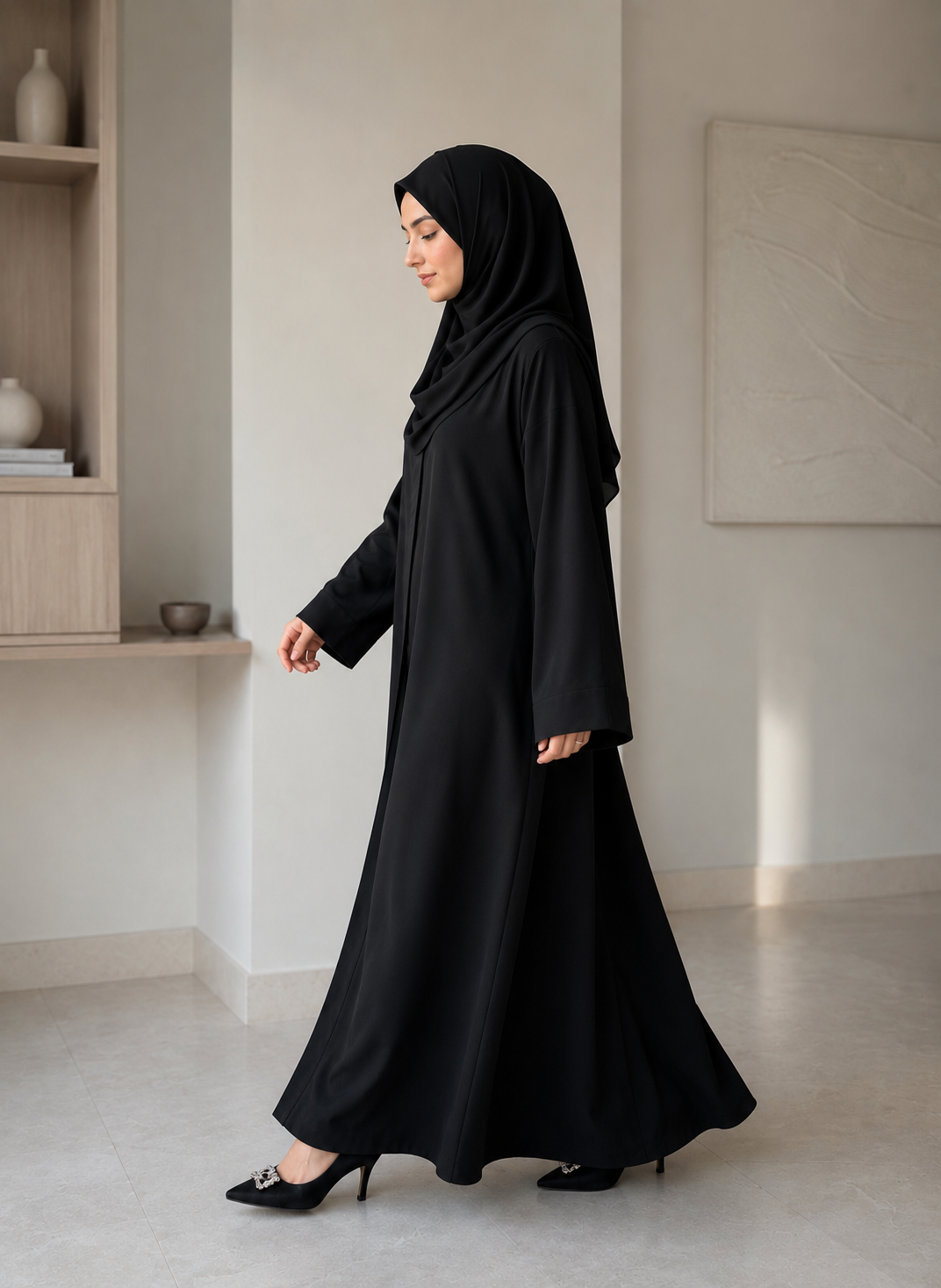 Plain Abaya - Black