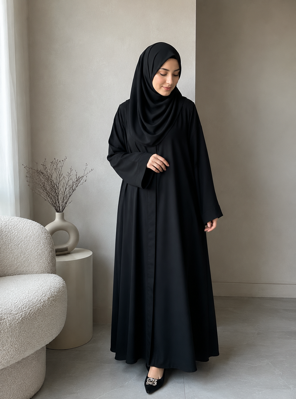 Plain Abaya - Black