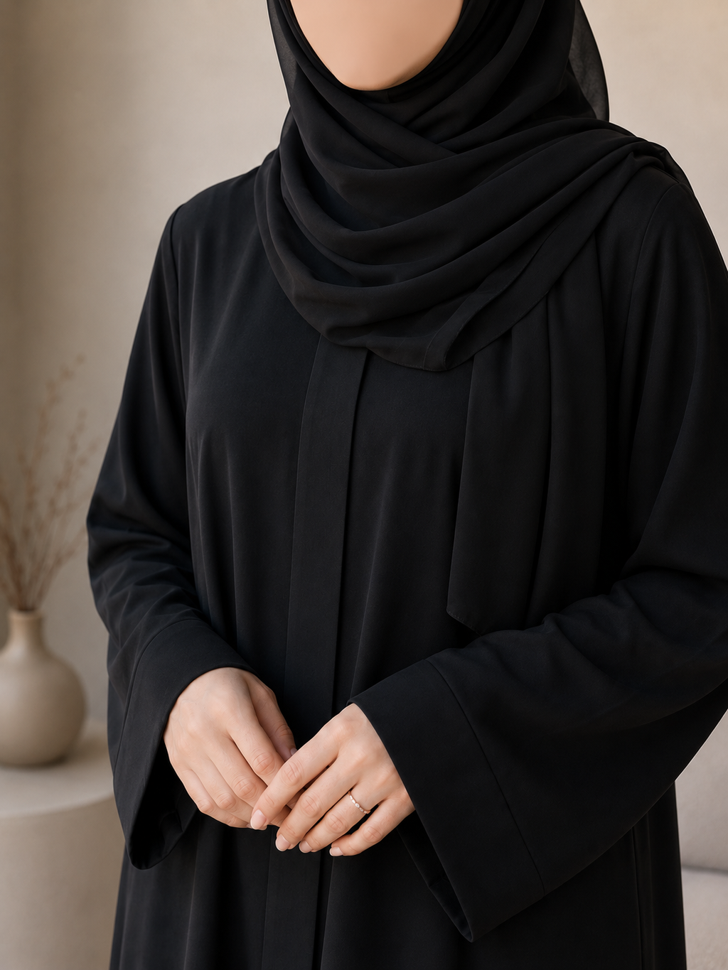 Plain Abaya - Black
