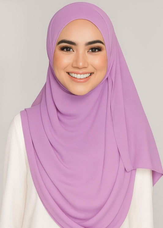 Instant Double Loop Hijab - Pink