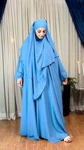 Butterfly Abaya - Sky Blue