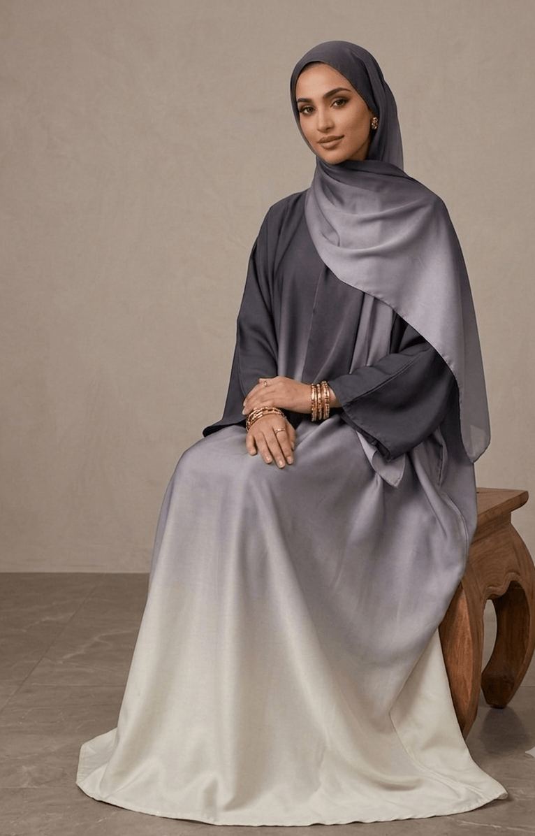 Silver Mist Abaya