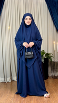 Butterfly Abaya - Navy Blue