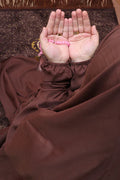 Namaz Chadar With Sleeves (Brown)