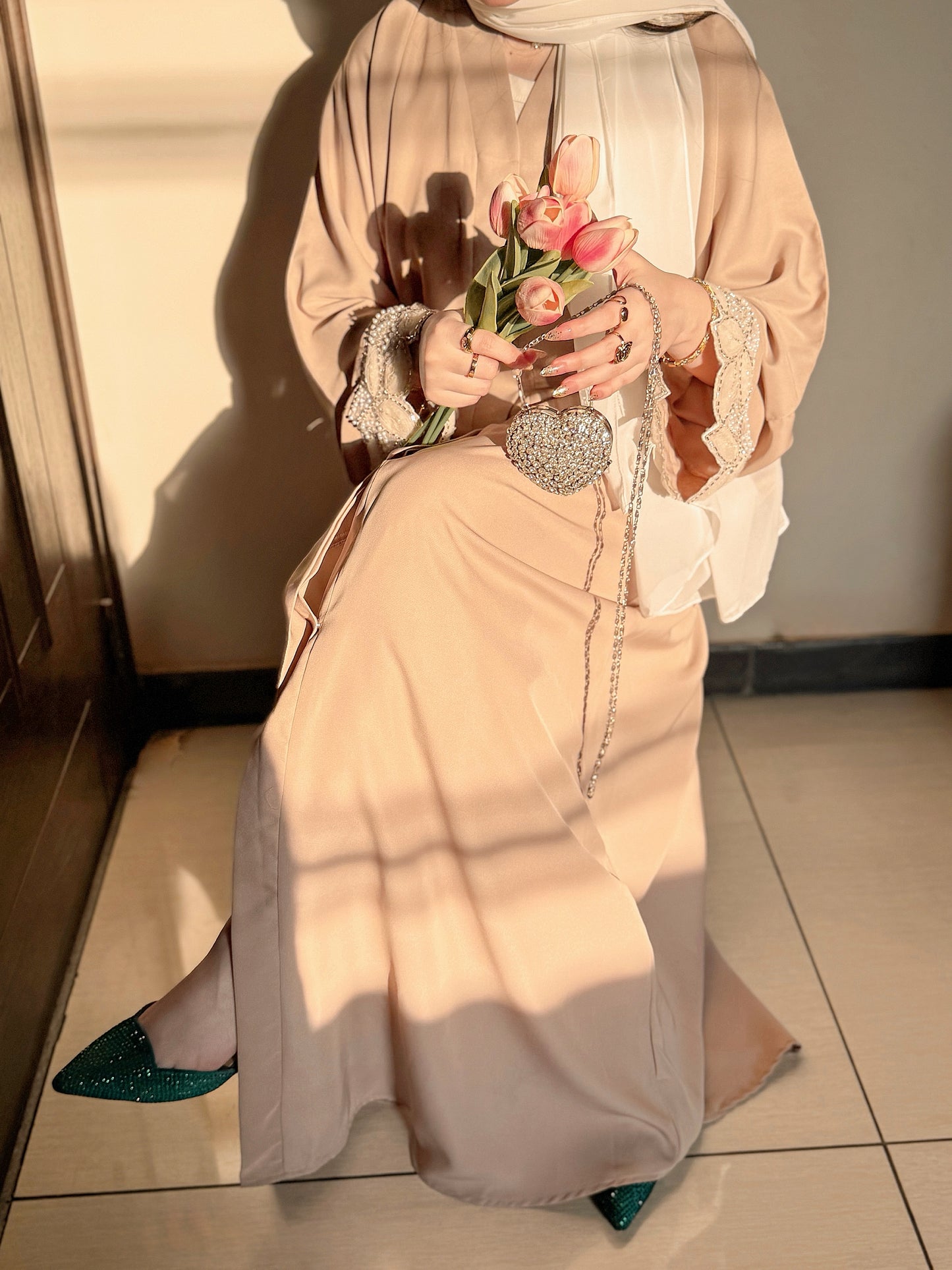 Jasmine — Elegant Lace Abaya