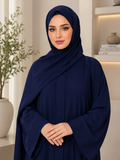 Plain Abaya - Navy Blue