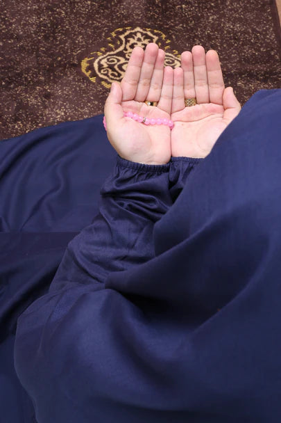 Namaz Chadar With Sleeves (Navy blue)