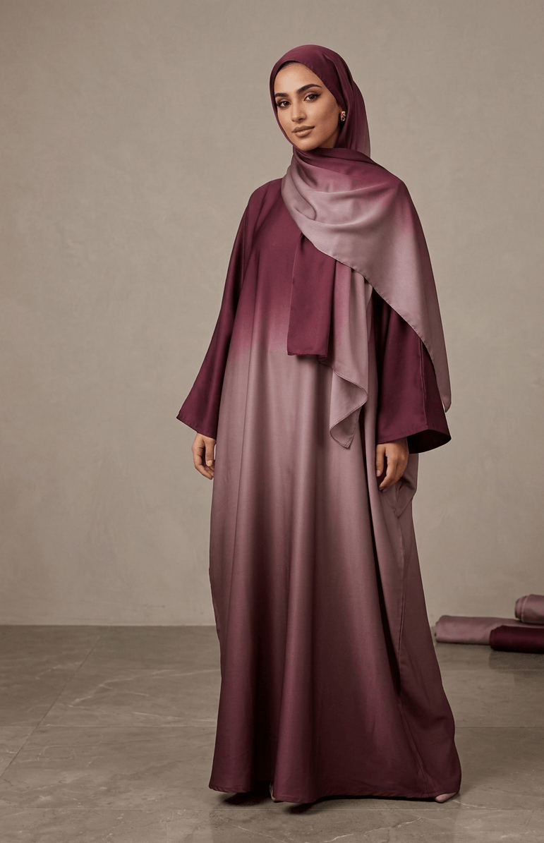Rosewood Mist abaya