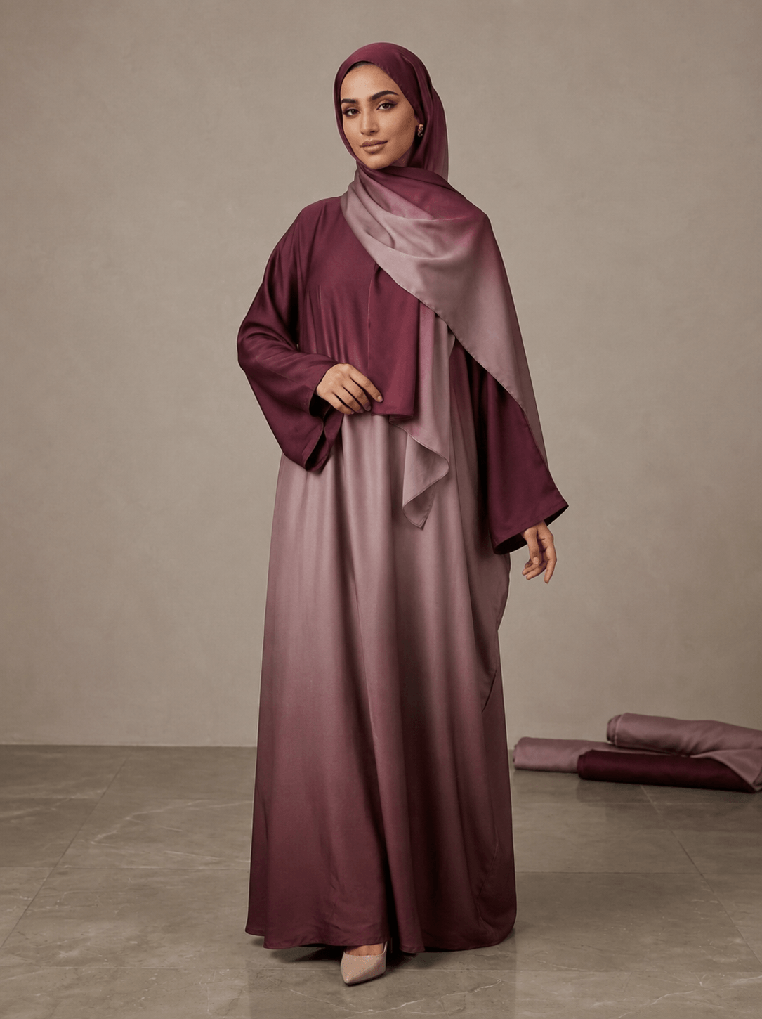 Rosewood Mist abaya