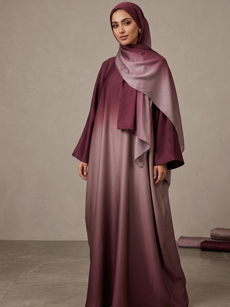 Rosewood Mist abaya