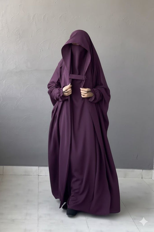 SAUDI JILBAB - Dark Purple