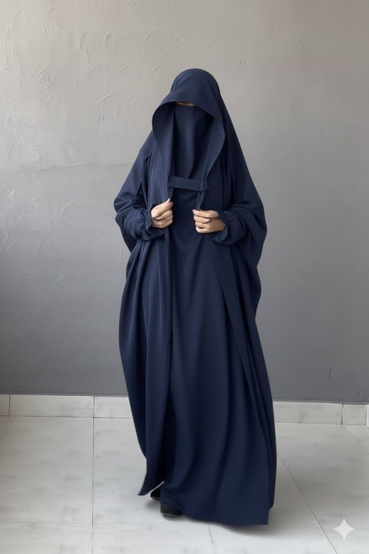 SAUDI JILBAB - NAVY BLUE