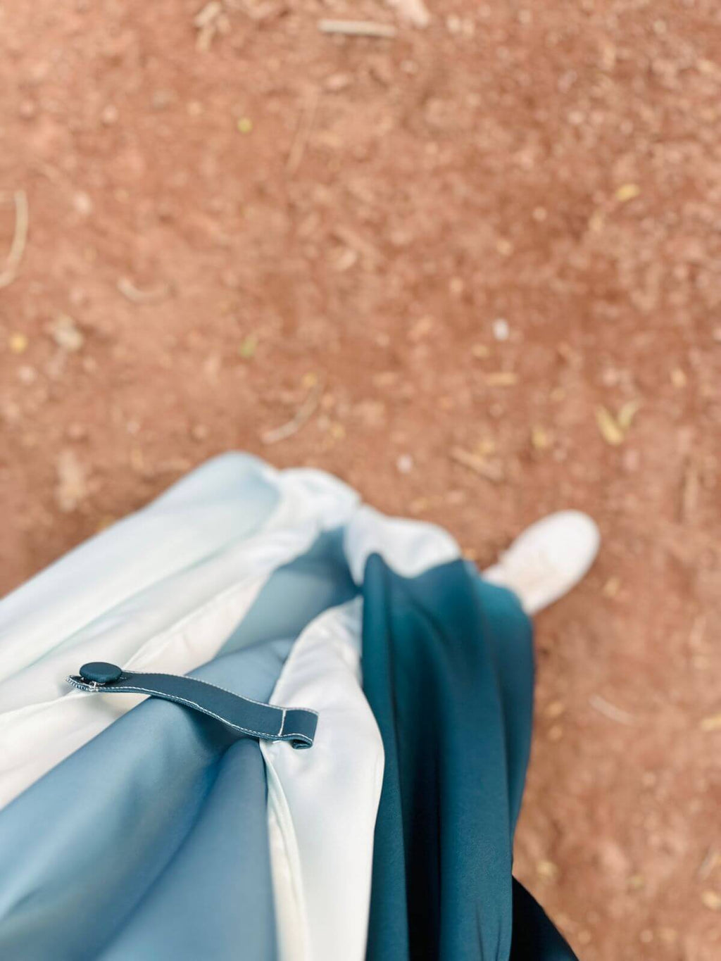 SAUDI JILBAB - Teal & Pearl