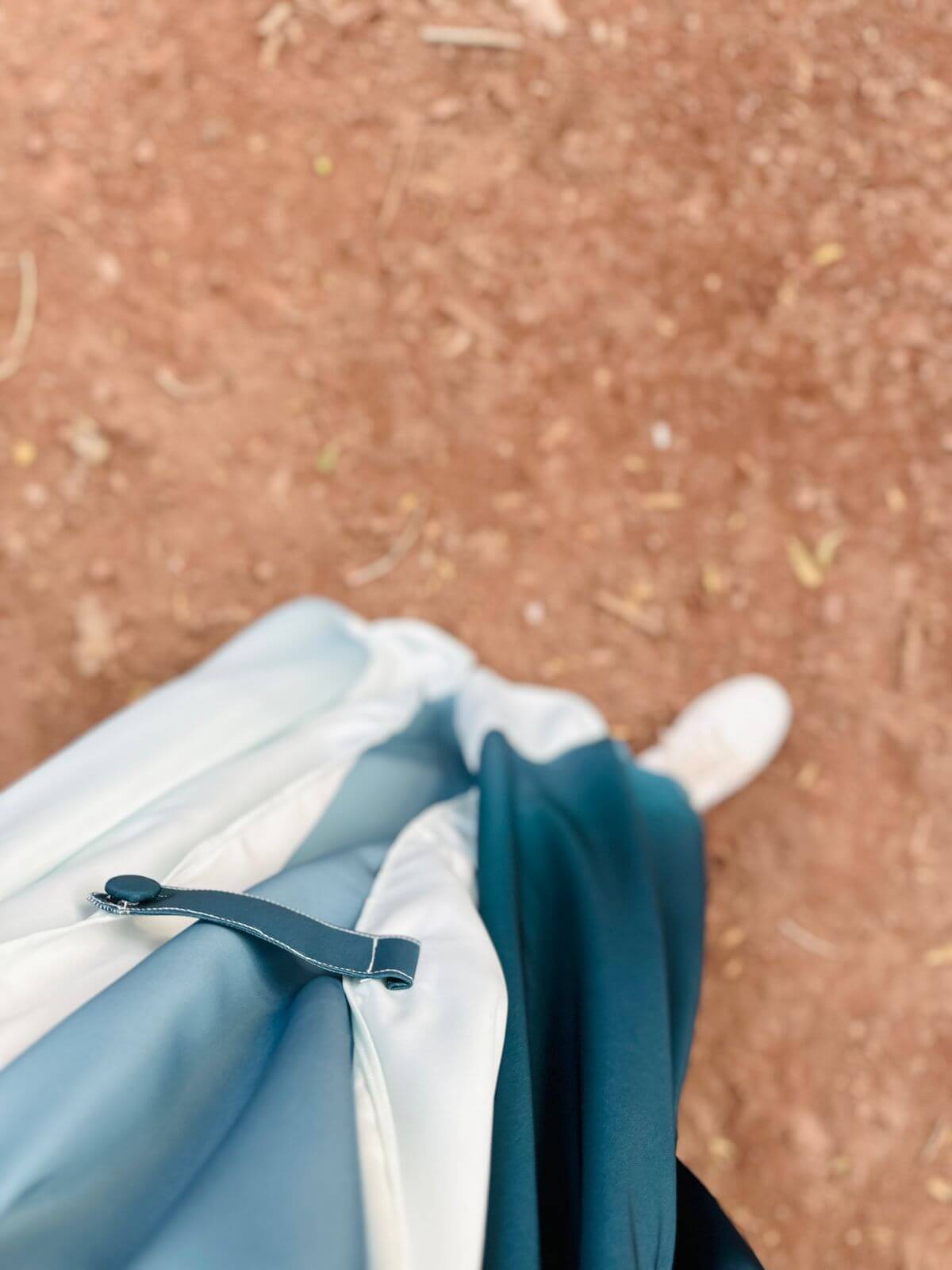 SAUDI JILBAB - Teal & Pearl
