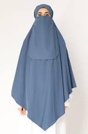 Single Layer Khimar - Ash Gray