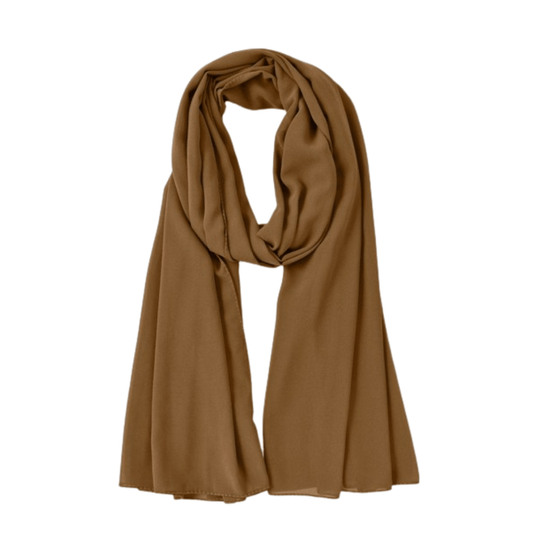 Chiffon Hijab - Camel - Amirah.pk