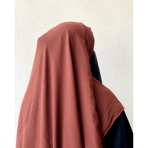 Chiffon Hijab - Dark Brown - Amirah.pk